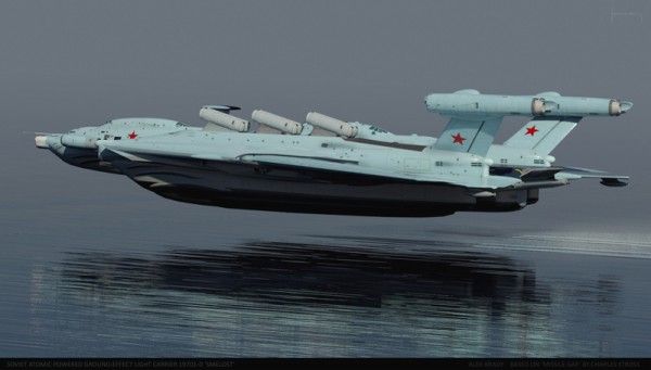 The Soviet Ekranoplan Aircraft Carrier Is Insane And Looks Like A 